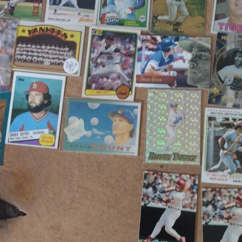 Assorted Vintage Baseball Trading Cards